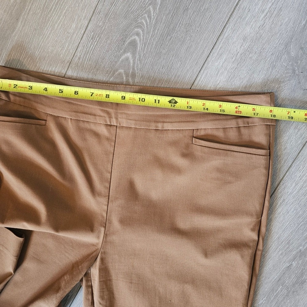 Chico's Women Brown Pull On Stretch Pants Size 2.5R US 14R Rayon Blend Trousers - Picture 5 of 7